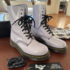 Dr.Martens X Marc Jacobs Lavender Patent Boots